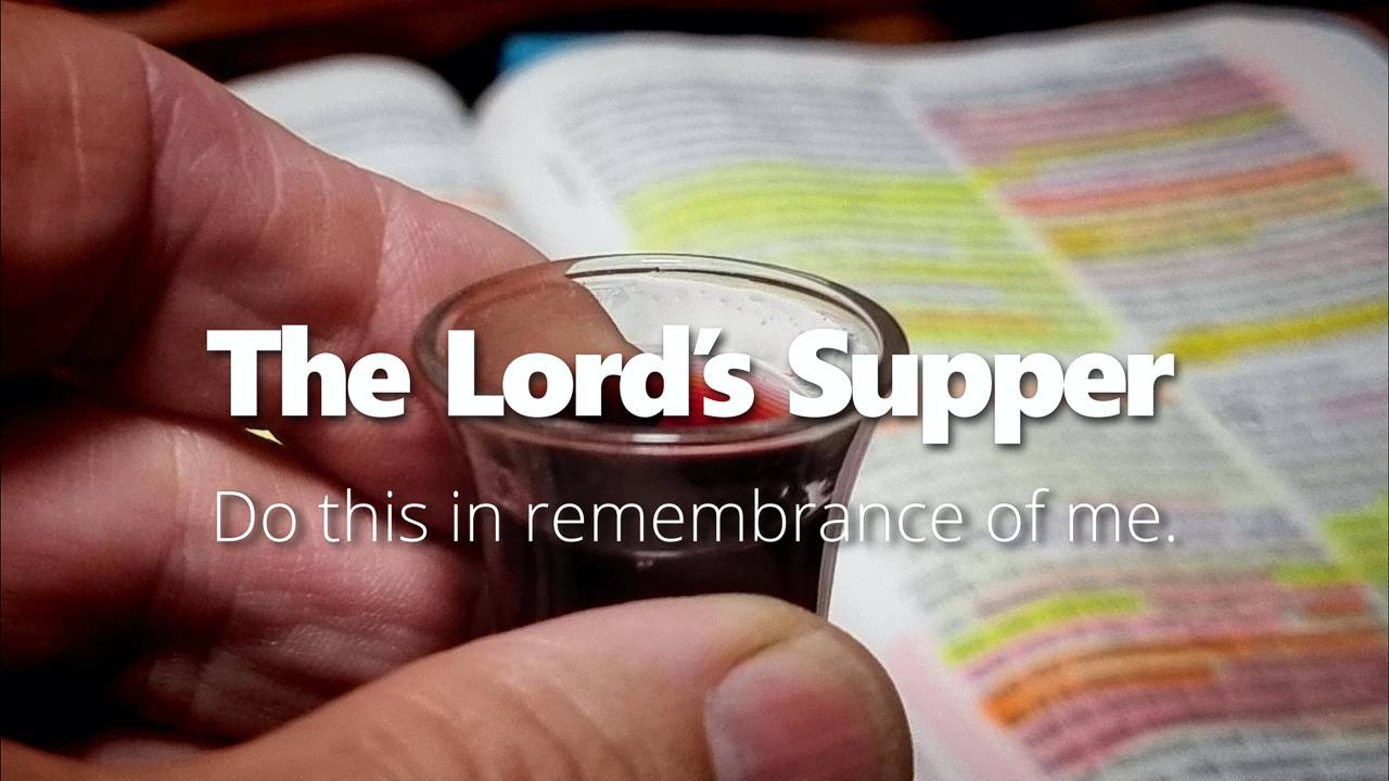 The Lord's Supper - Ransomed, Redeemed and Righteous.